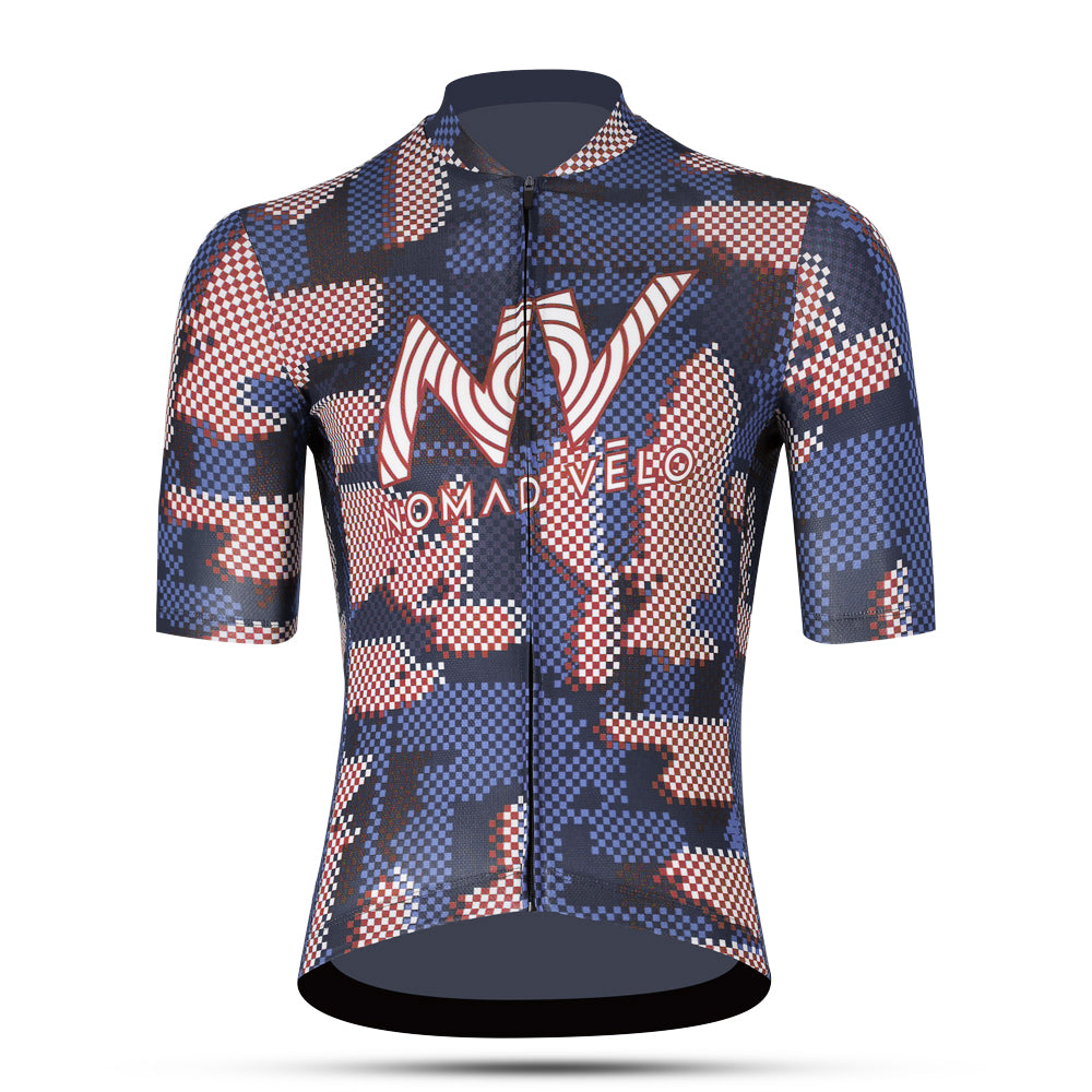 Blue Pro Cycling Jersey for Fast Rides - Techwave Aero Jersey