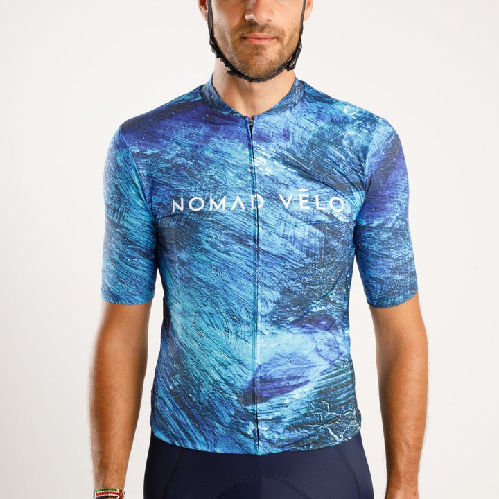 Pacific Blue Aero Cycling Jersey for Long Climbs – Pacific Jersey Blue