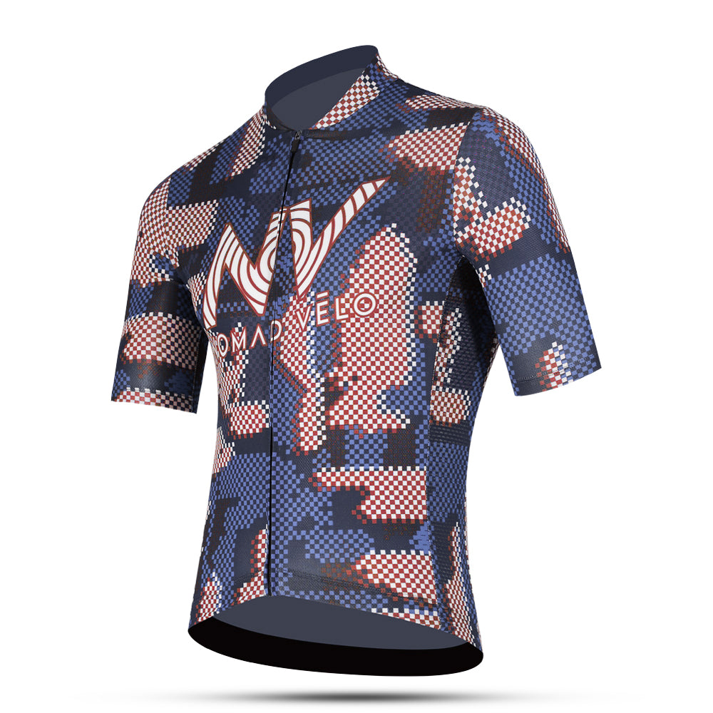 Blue Pro Cycling Jersey for Fast Rides - Techwave Aero Jersey