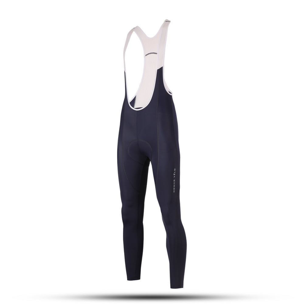 Blue cycling bib tights