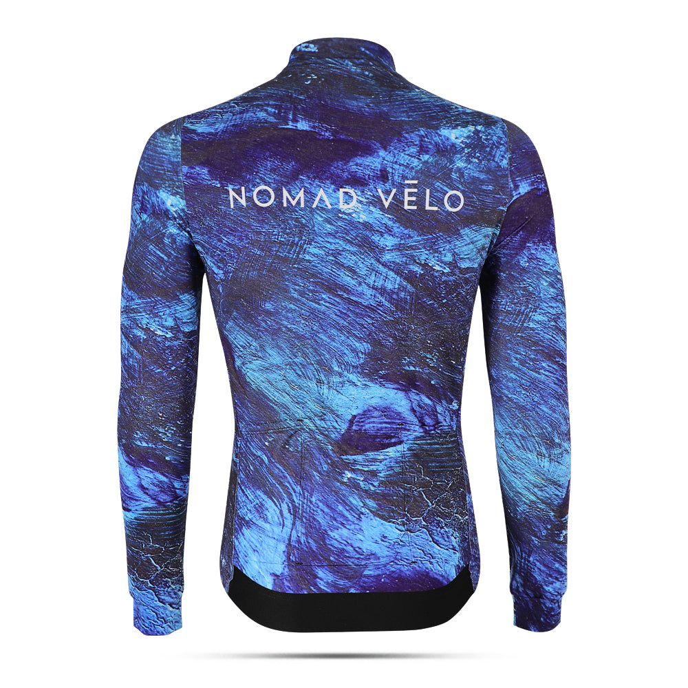 Pacific Blue Aero Cycling Long Sleeve Jersey