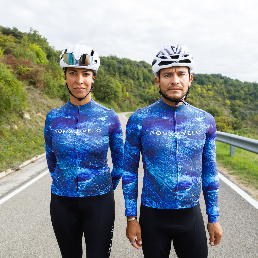 Blue Pacific Long Sleeve Jersey for Long Climbs